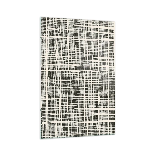 Glastavla - Bild på glas - Vävd komposition - 70x100 cm