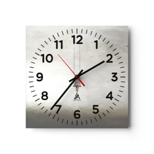 Väggklocka - Klocka på glas - Barn i oss - 40x40 cm