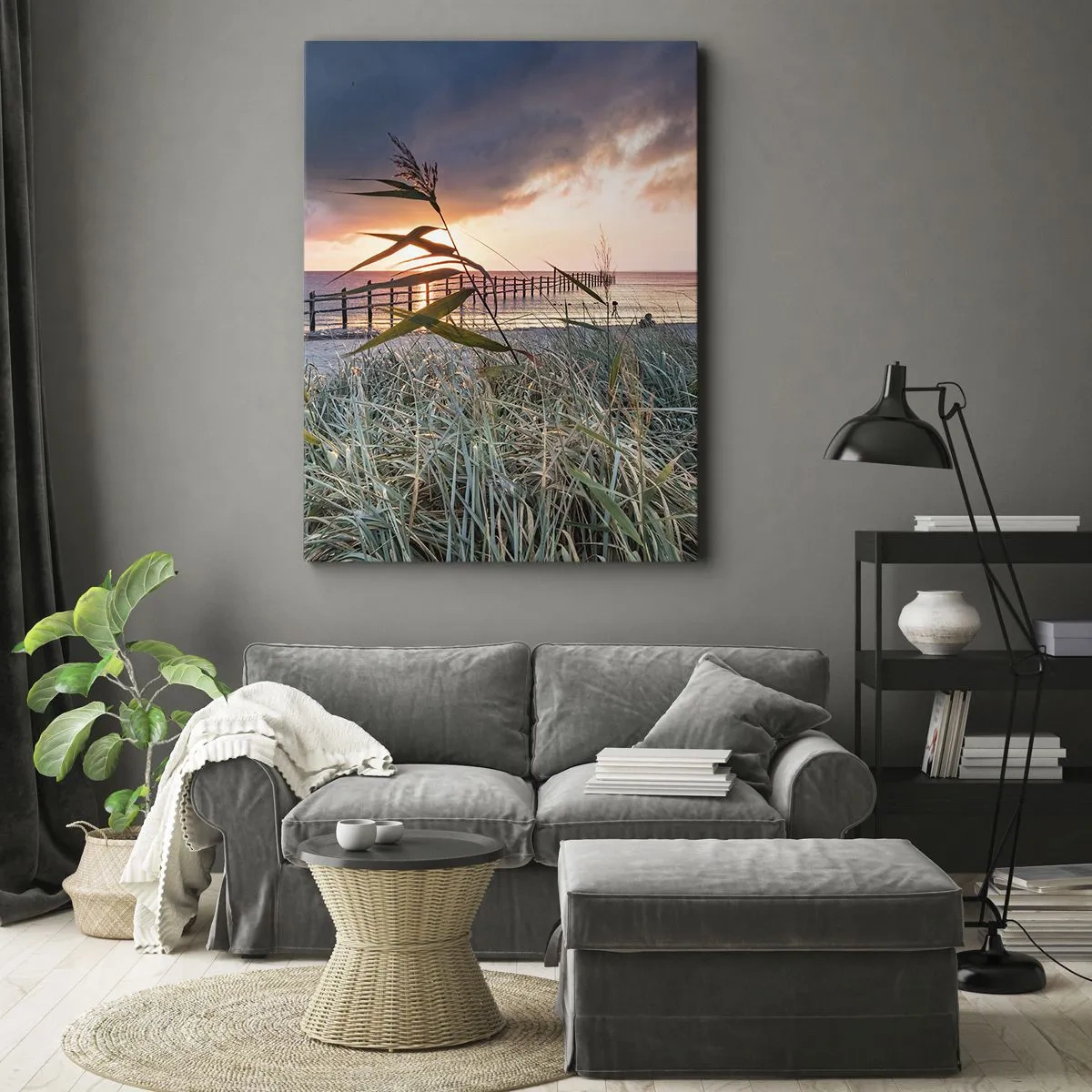 Canvastavla - Bild på duk - Försvinner inte med vinden - 50x70 cm