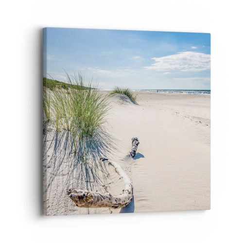 Canvastavla - Bild på duk - Vackrast? Östersjöstrand - 30x30 cm