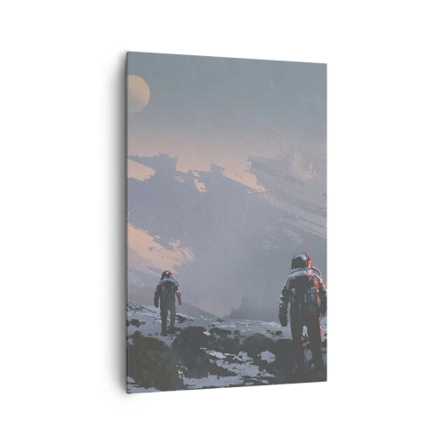 Canvastavla - Bild på duk - Under en okänd stjärna - 80x120 cm