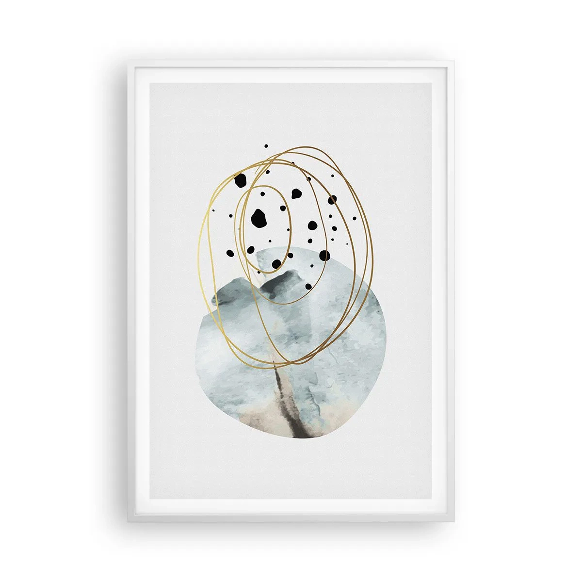 Affisch i vit ram - I rummets famn - 70x100 cm