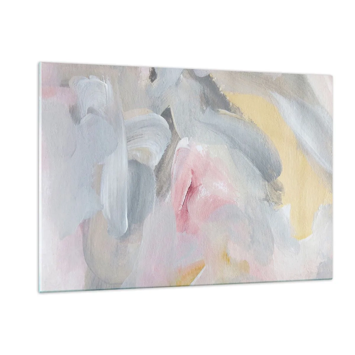 Glastavla - Bild på glas - I en pastellfärgad värld - 120x80 cm