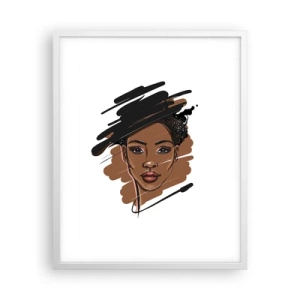 Affisch i vit ram - Söt som choklad - 40x50 cm