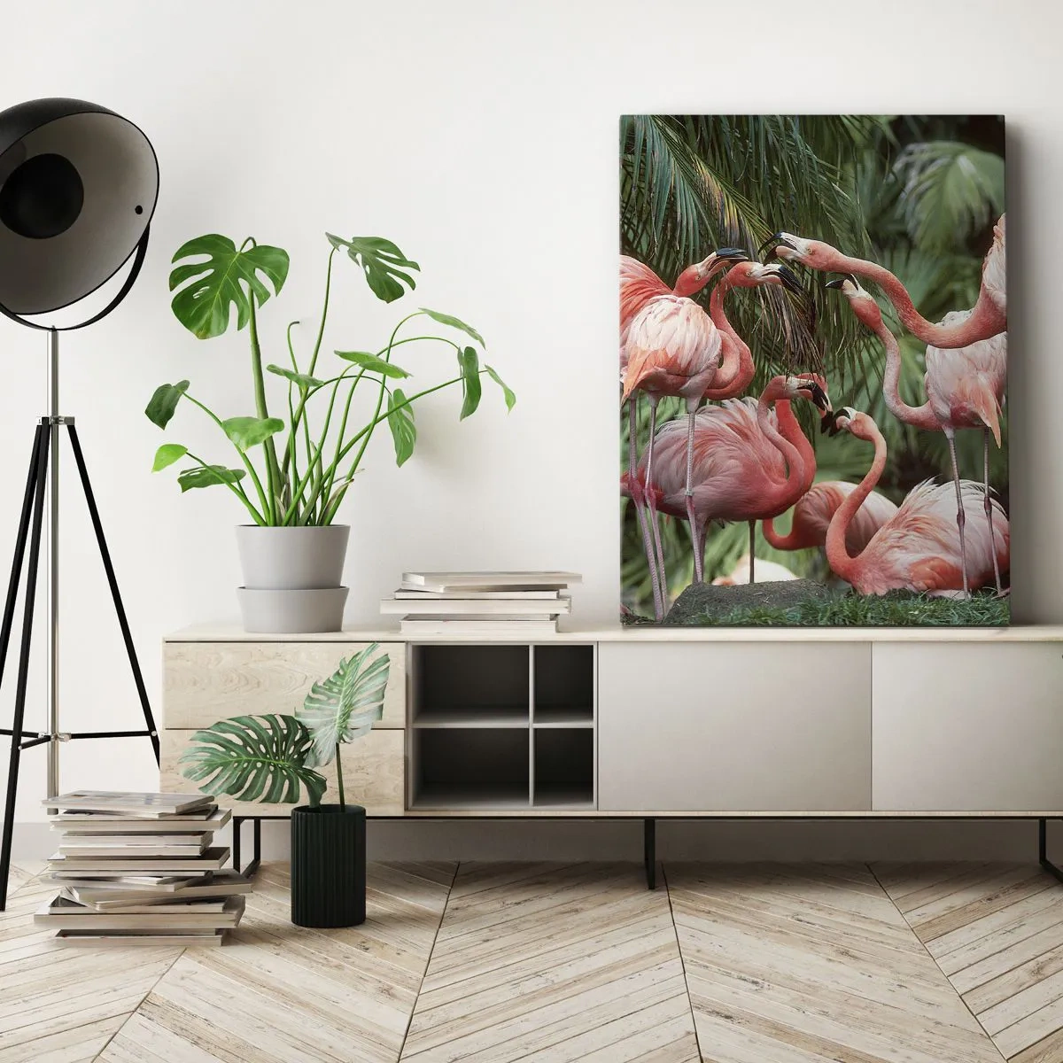 Canvastavla - Bild på duk - Eftermiddags skvaller - 50x70 cm