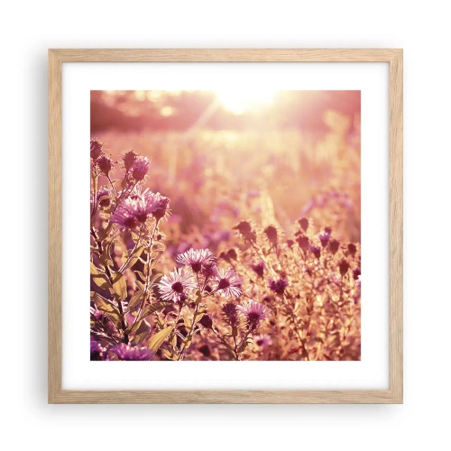 Affisch i ram av ljusek - Innan sommaren går bort - 40x40 cm