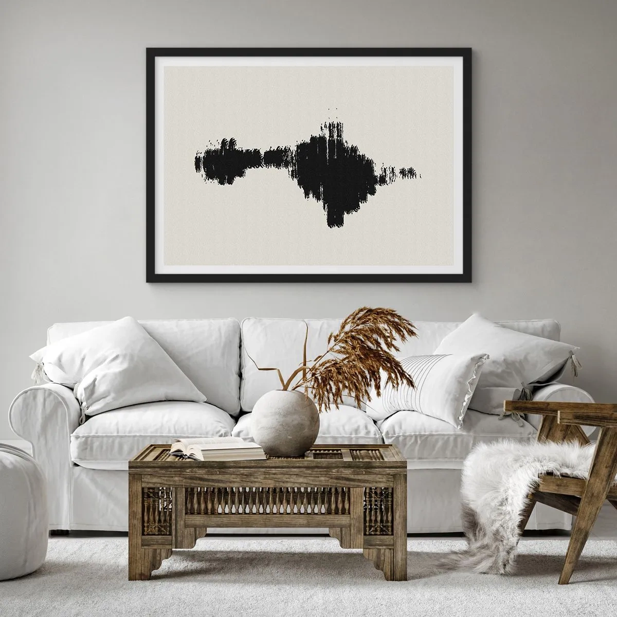 Affisch i svart ram - Fantasins vibrationer - 91x61 cm