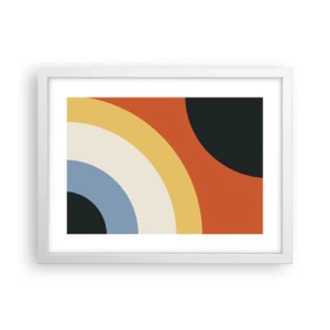 Affisch i vit ram - Mot varandra - 40x30 cm