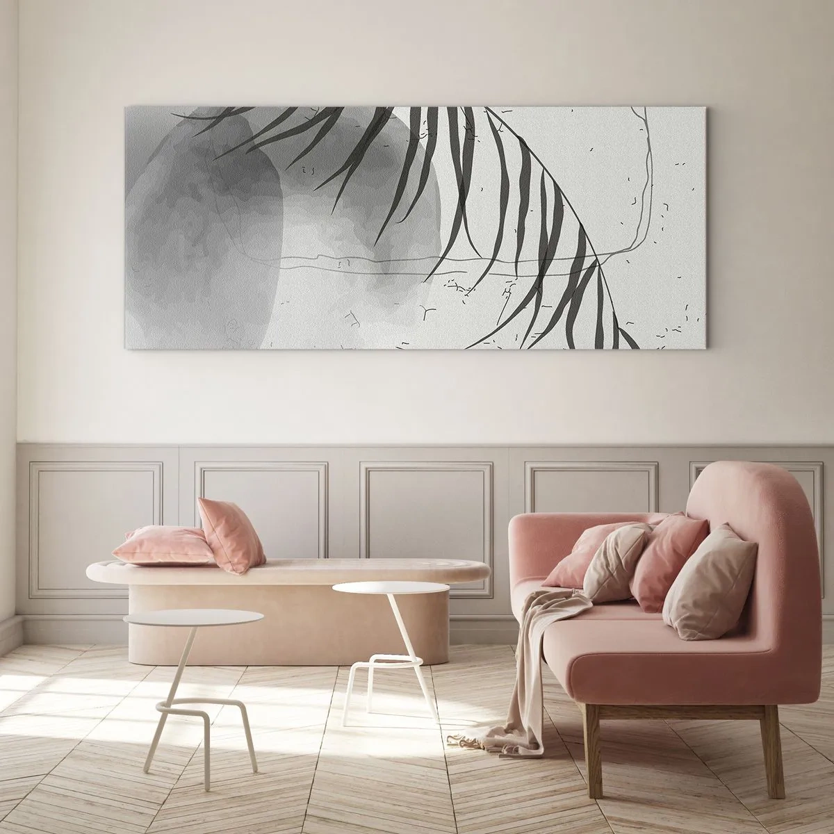 Glastavla - Bild på glas - Den subtila exotismen i naturen - 100x40 cm