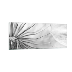 Glastavla - Bild på glas - Blåsande, flygande drakar - 100x40 cm