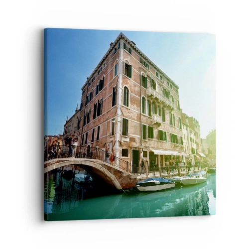 Canvastavla - Bild på duk - Venedig - Amore Mio - 30x30 cm