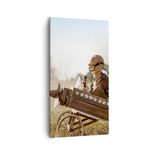 Canvastavla - Bild på duk - Stort mot drömmarna - 55x100 cm