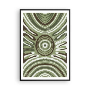 Affisch i svart ram - Explosion av känslor - 70x100 cm