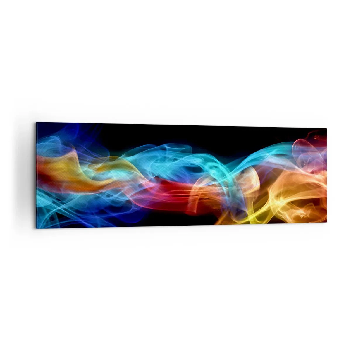 Canvastavla - Bild på duk - Dimmas regnbågsdans - 160x50 cm