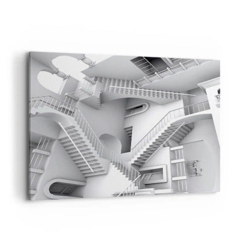 Canvastavla - Bild på duk - Rummets paradoxer - 100x70 cm