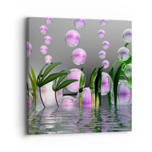 Canvastavla - Bild på duk - Tankeväckande komposition av lätthet och liv - 30x30 cm