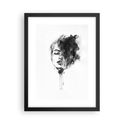 Affisch i svart ram - Vad flickan drömmer om - 30x40 cm