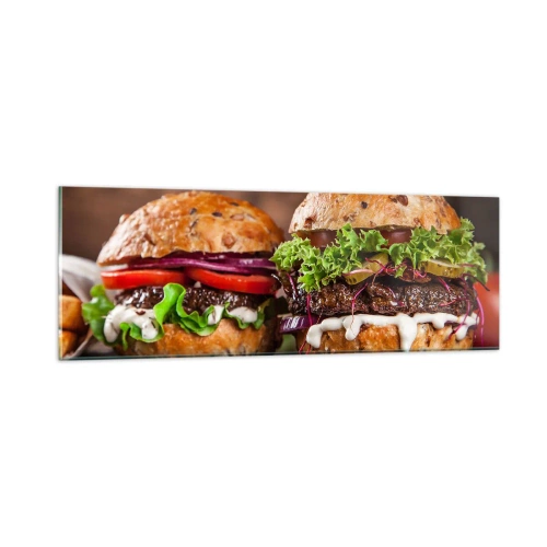 Glastavla - Bild på glas - American dream - 90x30 cm