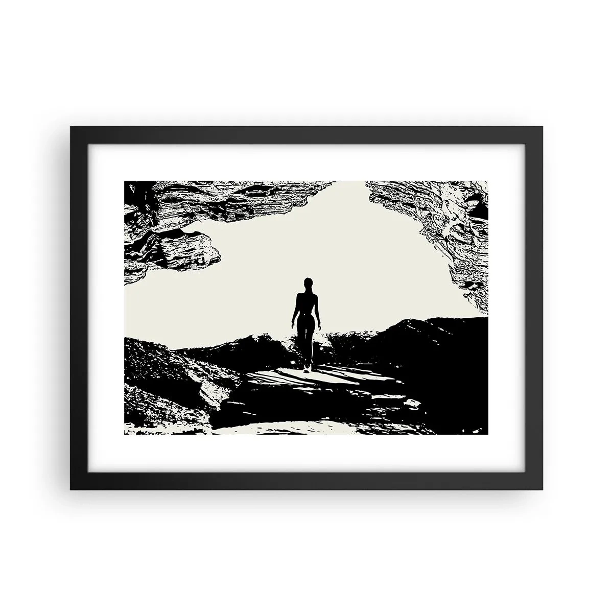 Affisch i svart ram - En ny blick - 40x30 cm