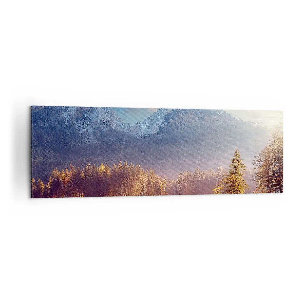 Canvastavla - Bild på duk - I berg och dalar - 160x50 cm