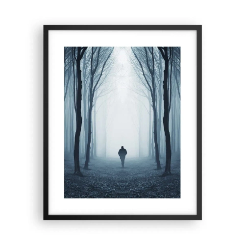 Affisch i svart ram - Och allt är enkelt och klart - 40x50 cm