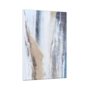 Glastavla - Bild på glas - Vinterkomposition - 80x120 cm