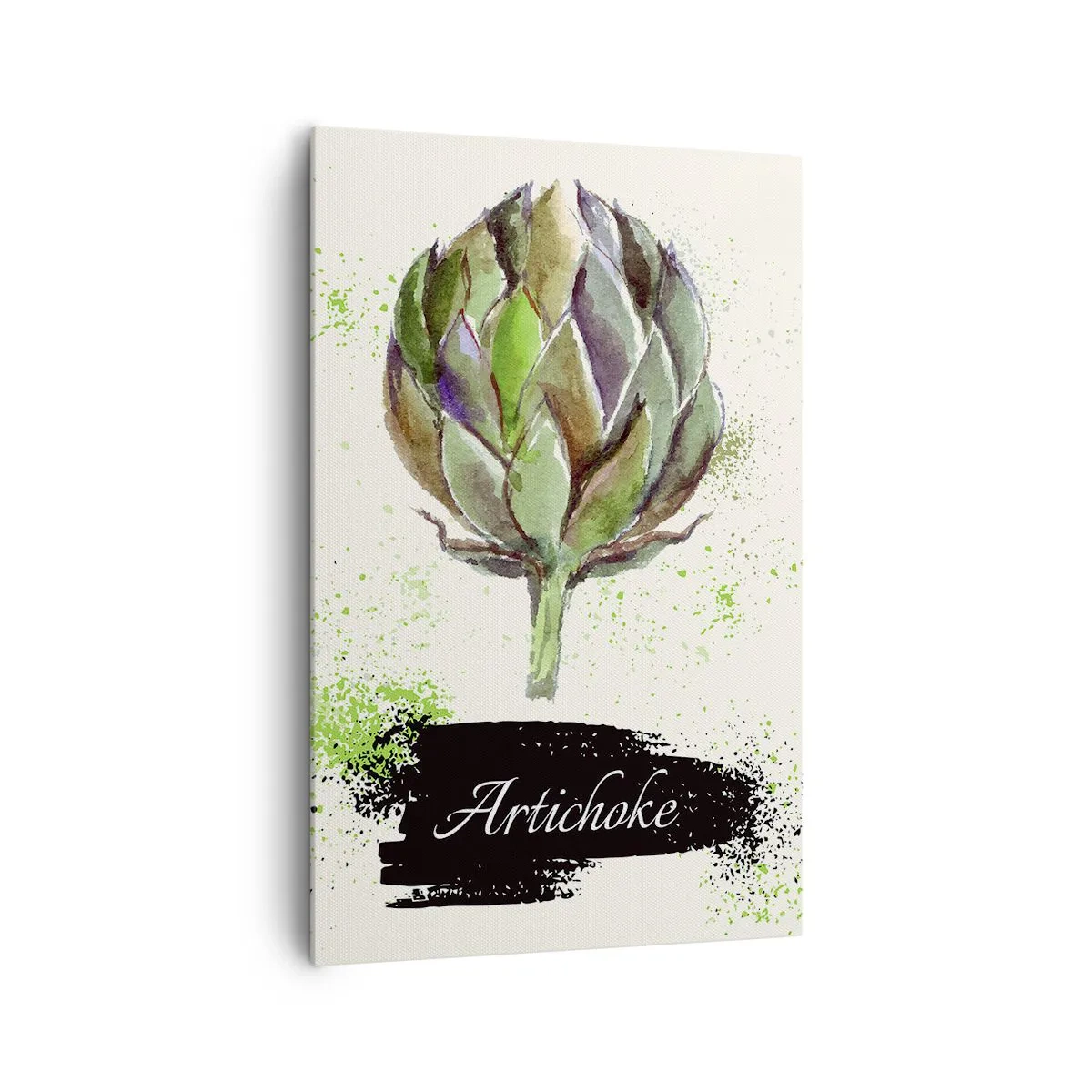 Canvastavla - Bild på duk - Eviva grönsaker! - 80x120 cm