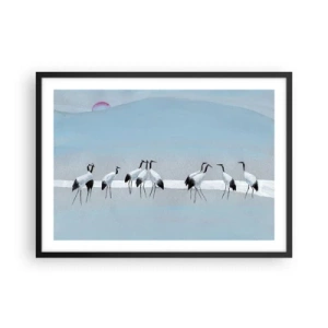 Affisch i svart ram - Efter en het dag - 70x50 cm