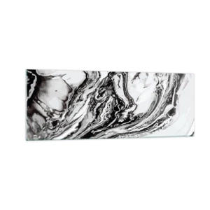 Glastavla - Bild på glas - I början var det kaos - 140x50 cm