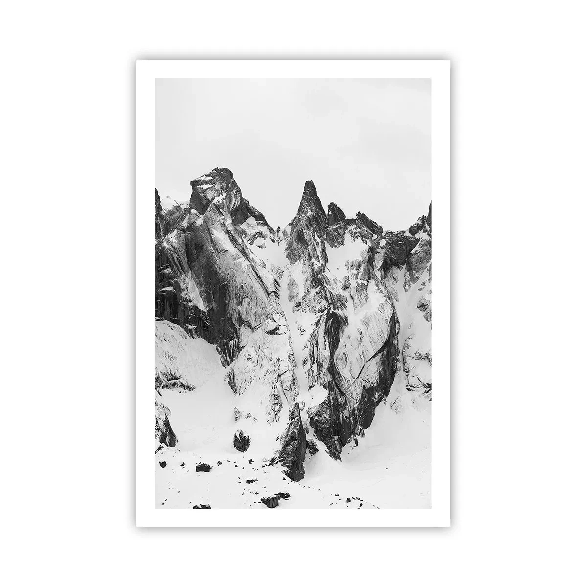 Affisch - Granitfarlig bergsrygg - 61x91 cm