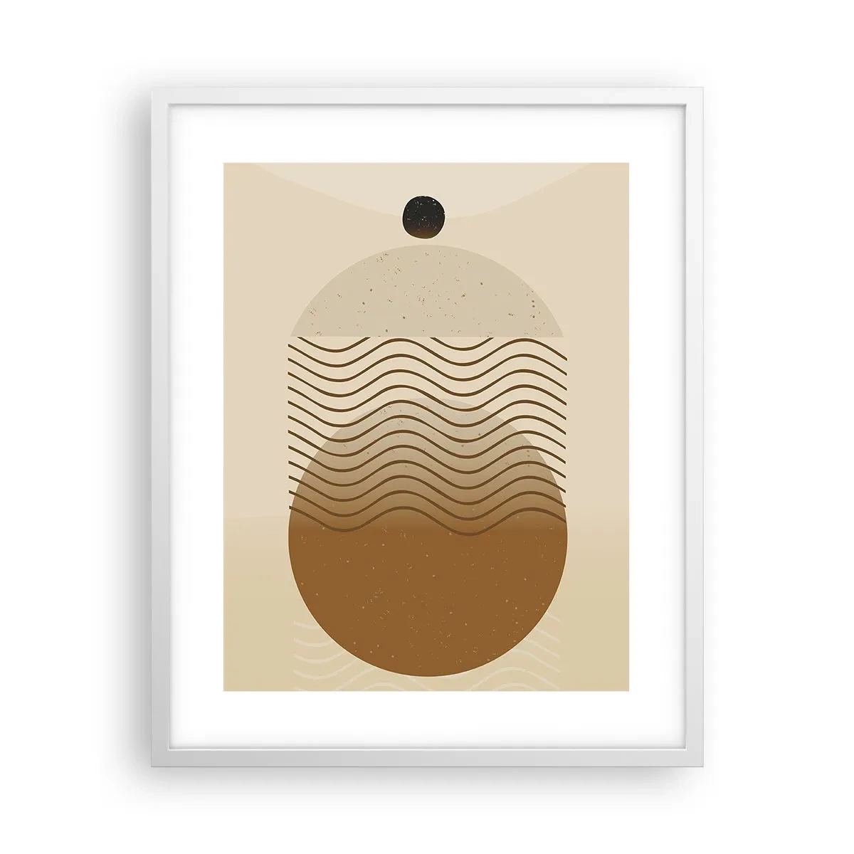Affisch i vit ram - Om geometriska figurers ursprung - 40x50 cm