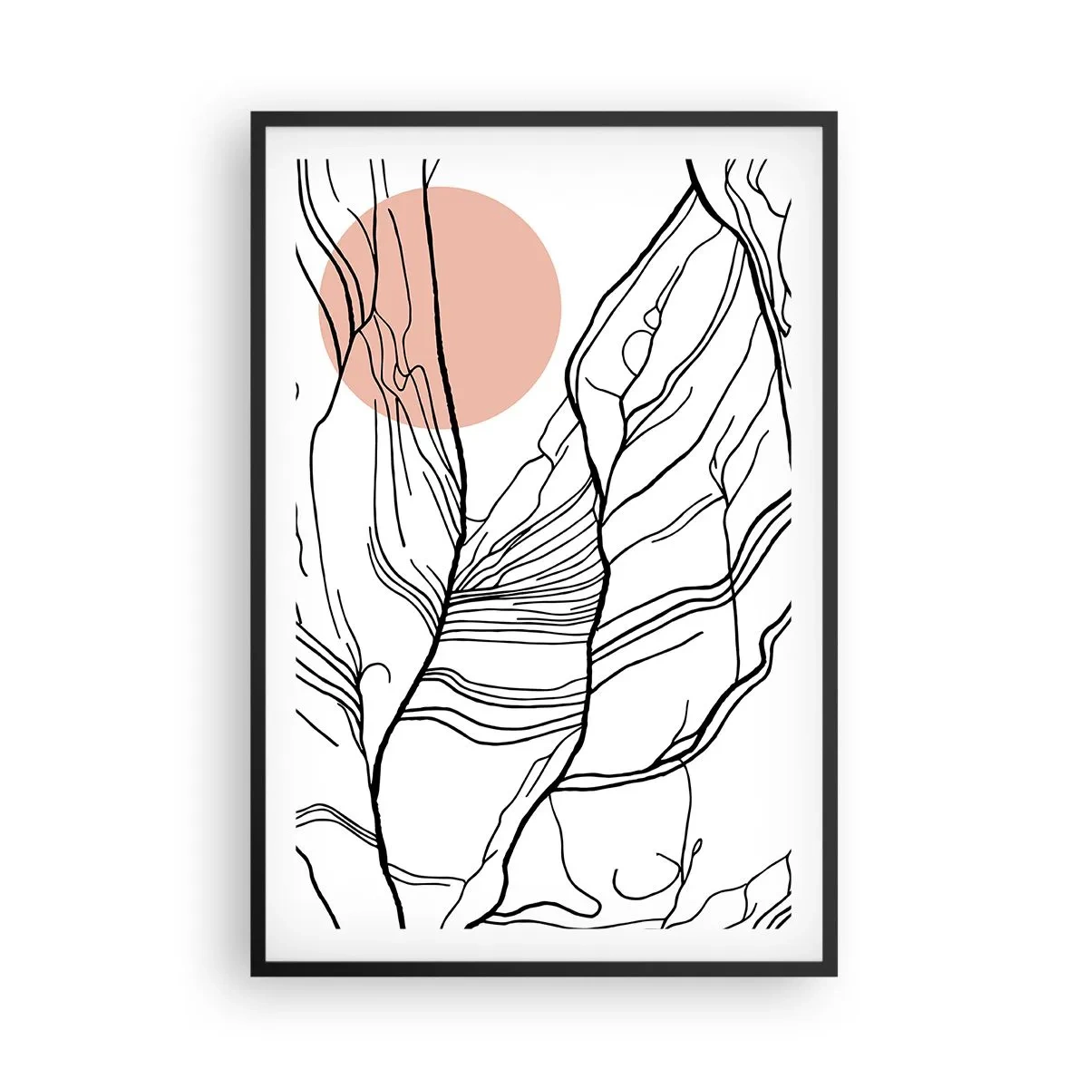 Affisch i svart ram - I grenarnas nät - 61x91 cm