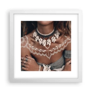 Affisch i vit ram - Kvinnlighetens talismaner, ritualer - 30x30 cm