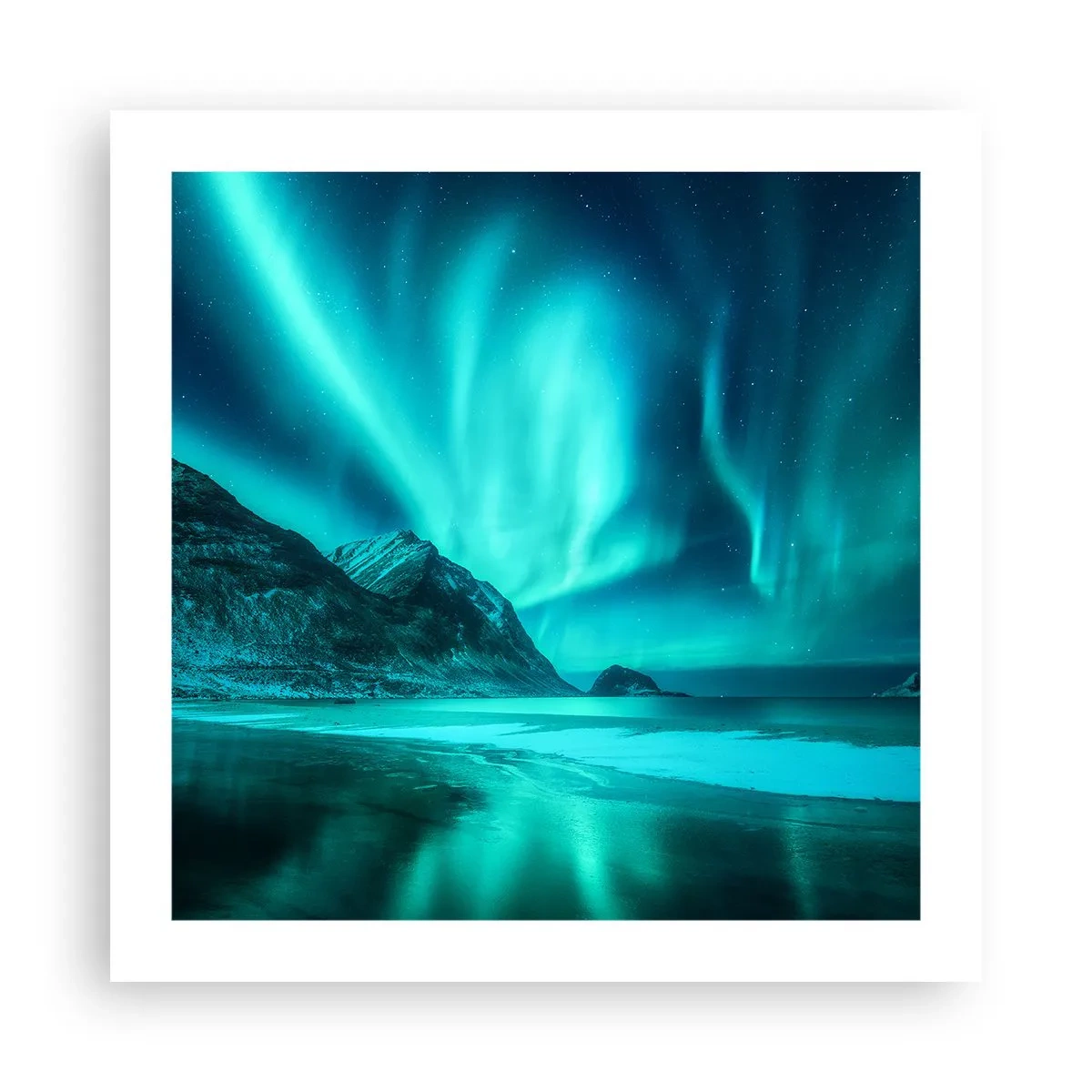 Affisch - Nordens underverk - 50x50 cm