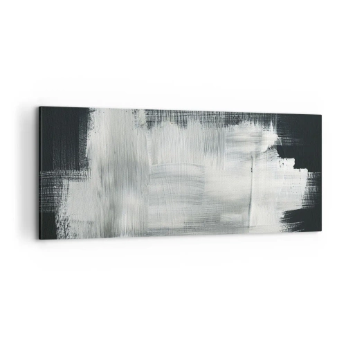 Canvastavla - Bild på duk - Vävd av det vertikala och horisontella - 100x40 cm