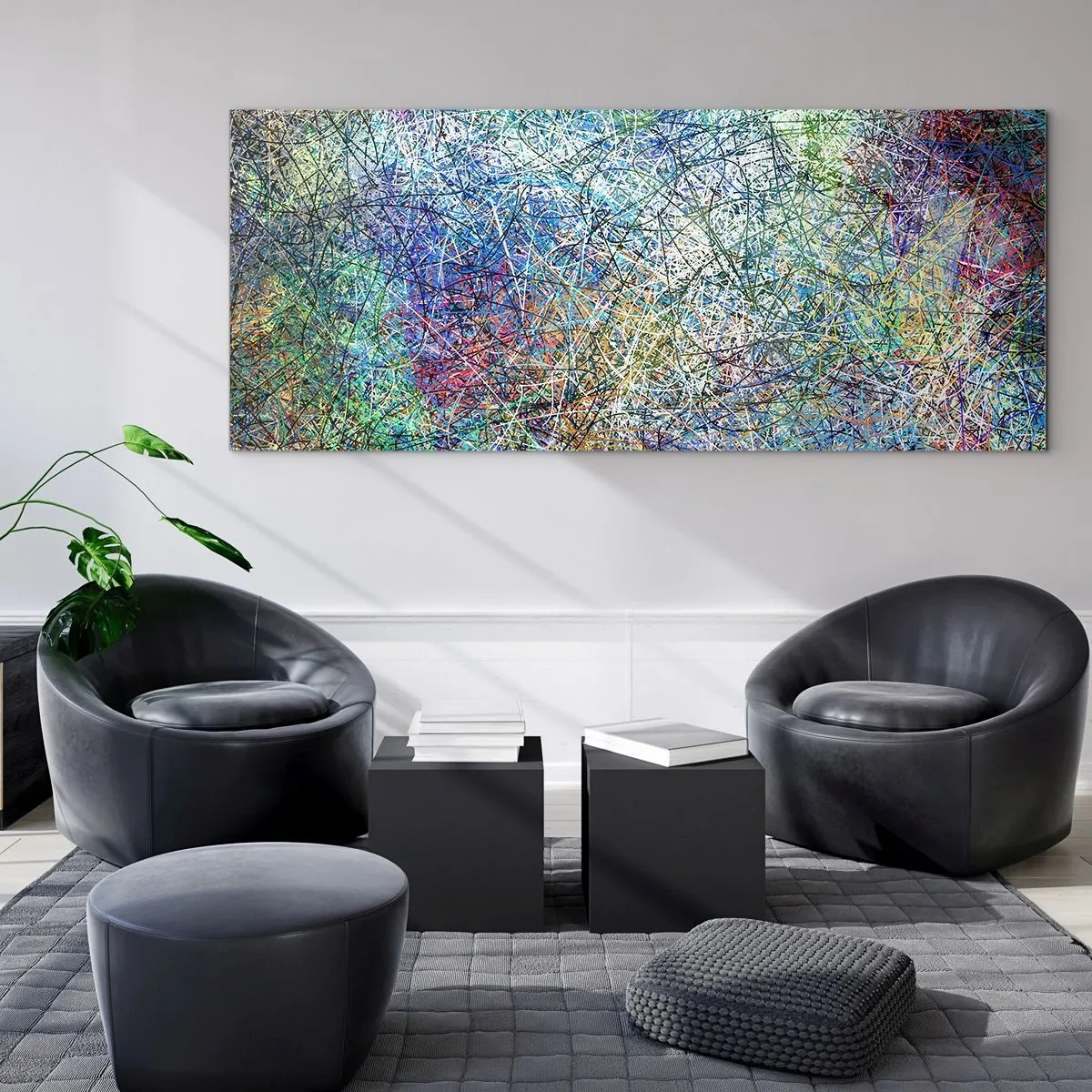 Glastavla - Bild på glas - Det är inte så enkelt - 160x50 cm