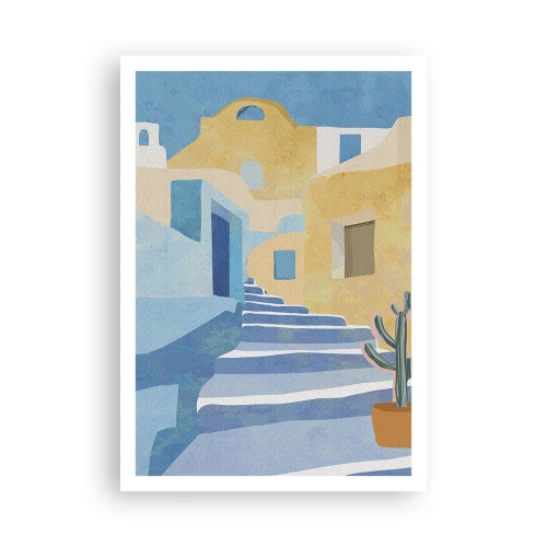 Affisch - En dag i en arabisk stad - 70x100 cm