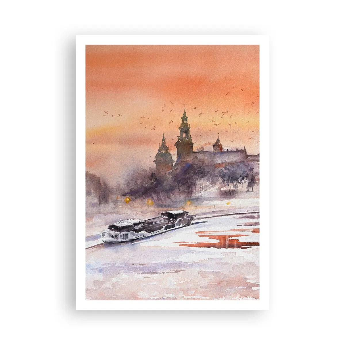 Affisch - Kunglig solnedgång - 70x100 cm