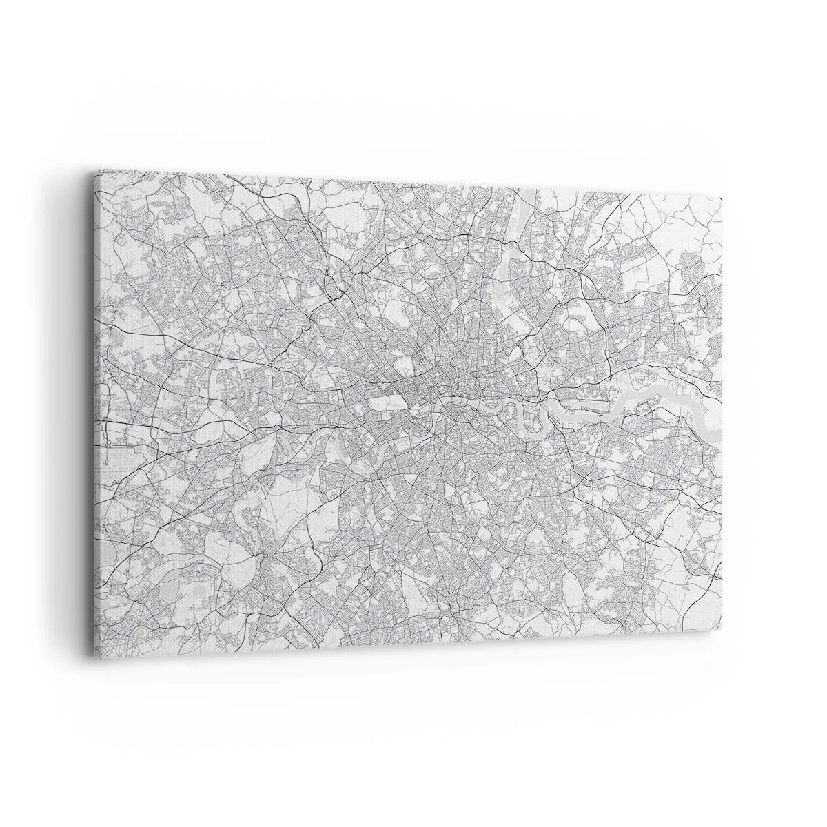 Canvastavla - Bild på duk - Karta över London-labyrinten - 100x70 cm