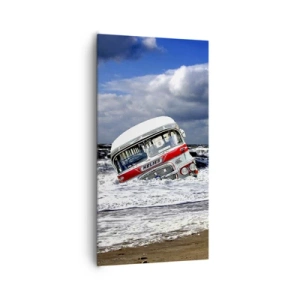 Canvastavla - Bild på duk - Förvånad? - 65x120 cm