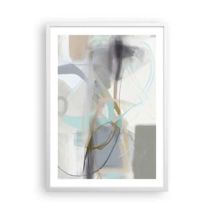 Affisch i vit ram - Dimmig abstraktion - 50x70 cm