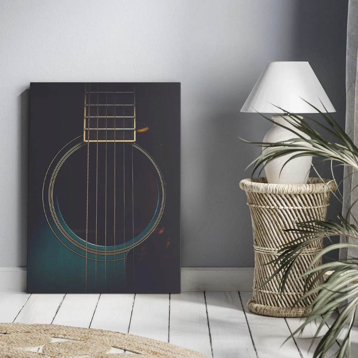 Canvastavla - Bild på duk - Ett ögonblick innan det ljuder - 50x70 cm