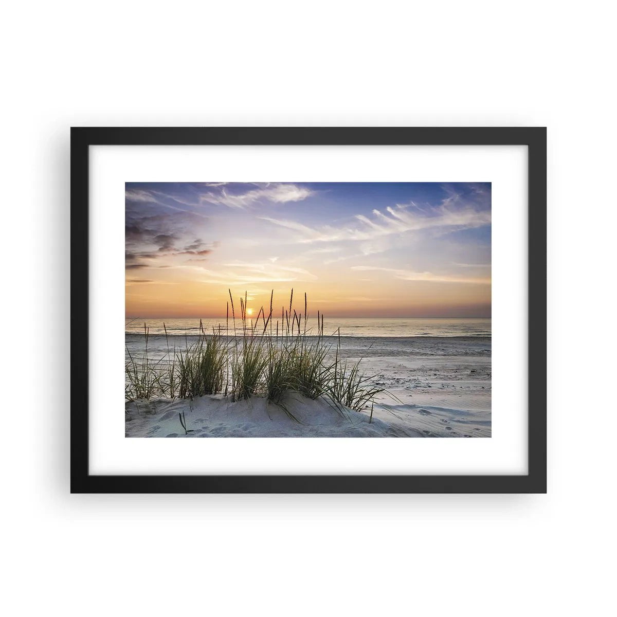 Affisch i svart ram - Titta, tänk, känn - 40x30 cm