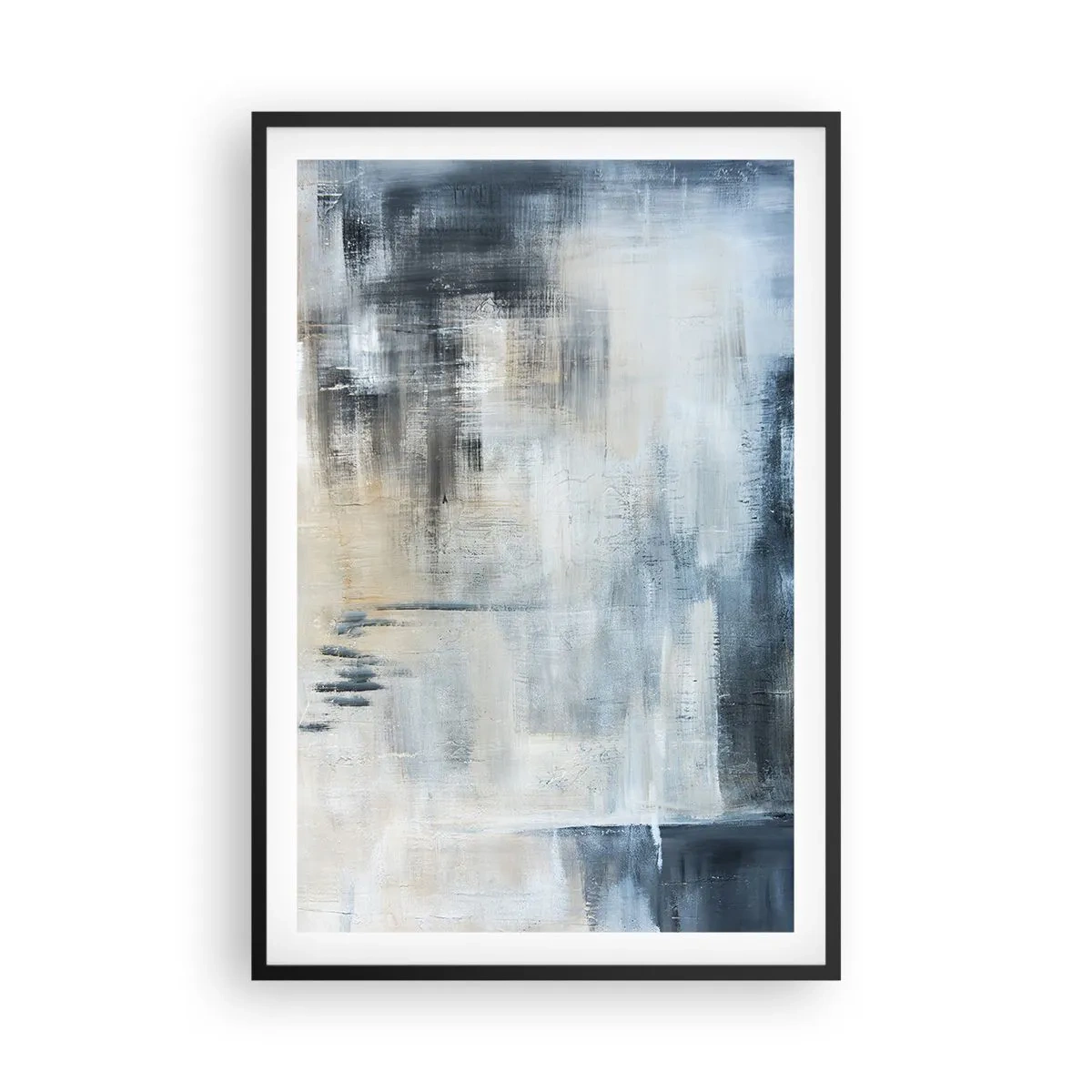 Affisch i svart ram - Bakom en blå slöja - 61x91 cm
