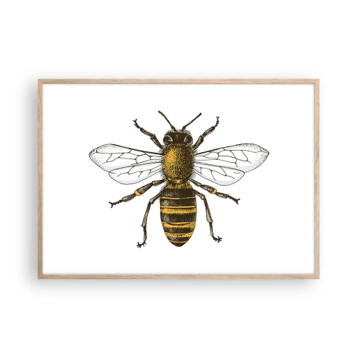 Affisch i ram av ljusek - Vackert och bra - 100x70 cm