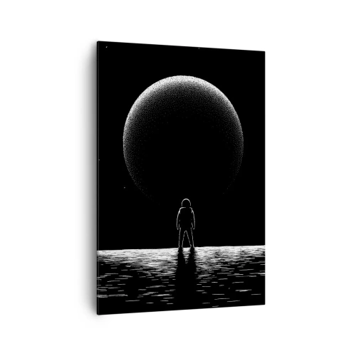 Canvastavla - Bild på duk - Ansikte mot ansikte - 70x100 cm