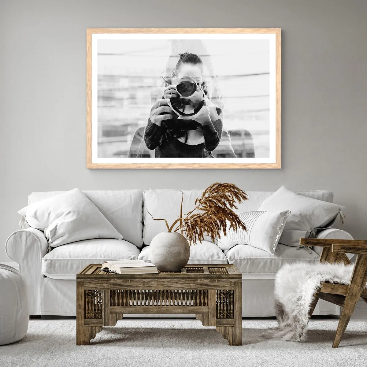 Affisch i ram av ljusek - Skapare och material - 40x30 cm