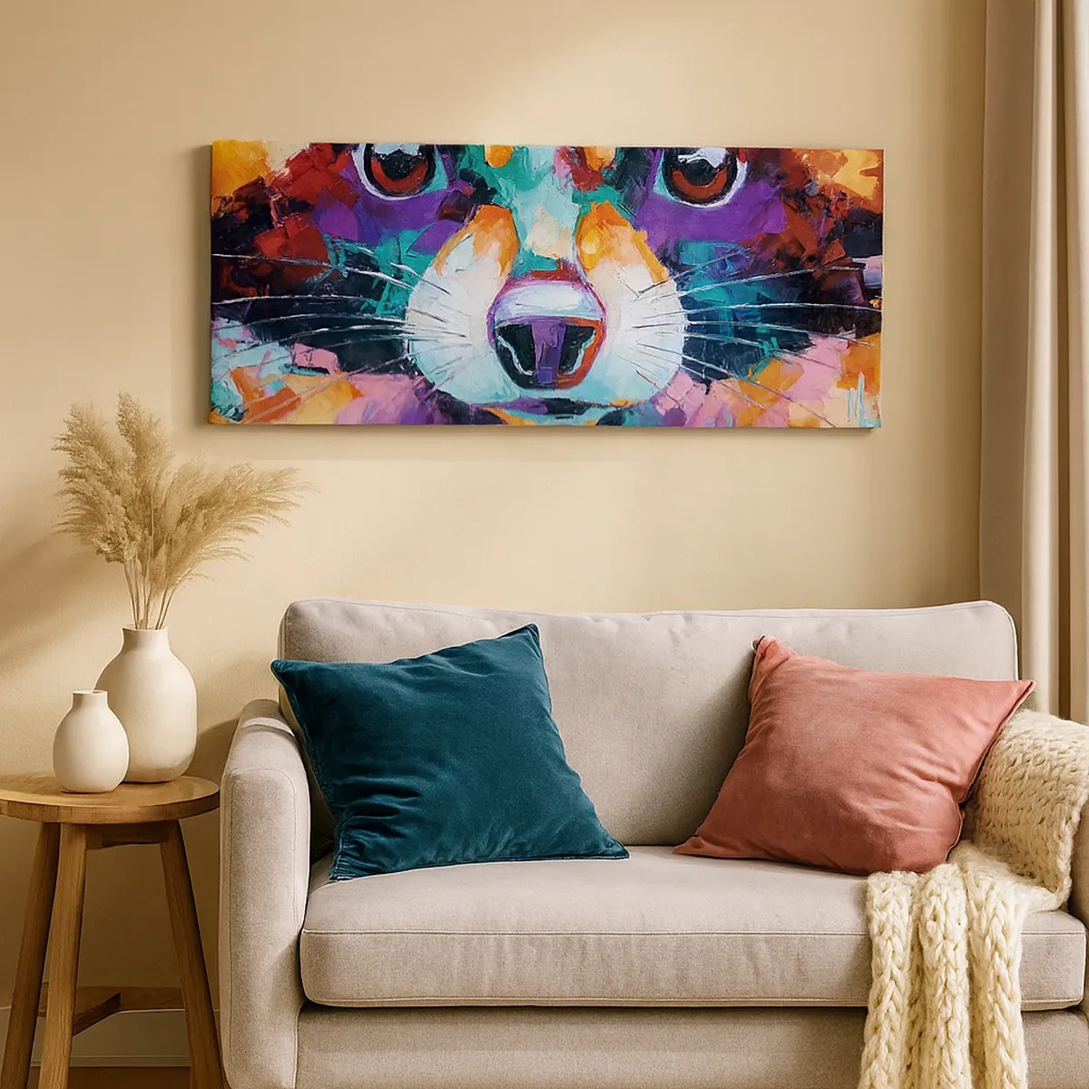 Canvastavla - Bild på duk - Enbart goda emotioner - 30x30 cm