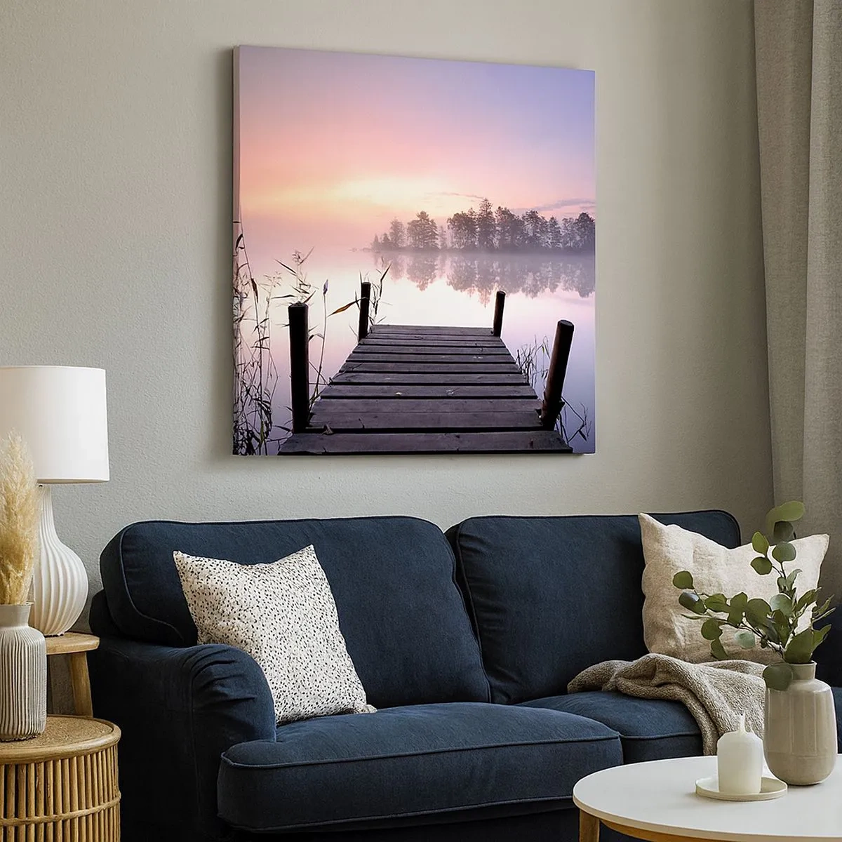 Canvastavla - Bild på duk - Ur liljedimman... - 30x30 cm