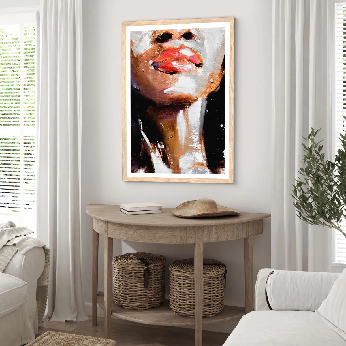 Affisch i ram av ljusek - Stolthet utan fördomar - 70x100 cm